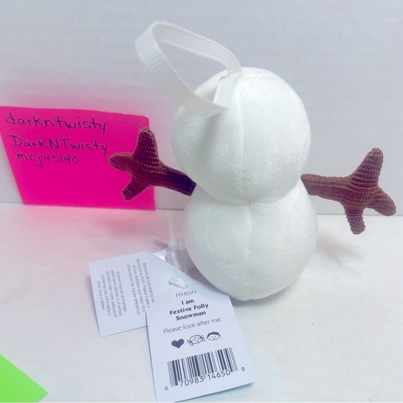 BNWT Jellycat I am Festive Folly Snowman Plush/Ornament ORIGINAL RELEASE - Picture 4 of 8